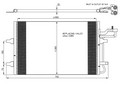 Радиатор кондиционера Volvo S40/C30 1,61,8 +dis 04